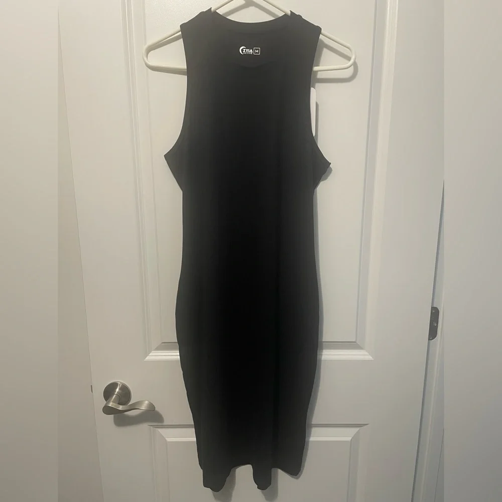 NWT Zyia Black Malibu Downtime Dress RC Sz M - Picture 7 of 11